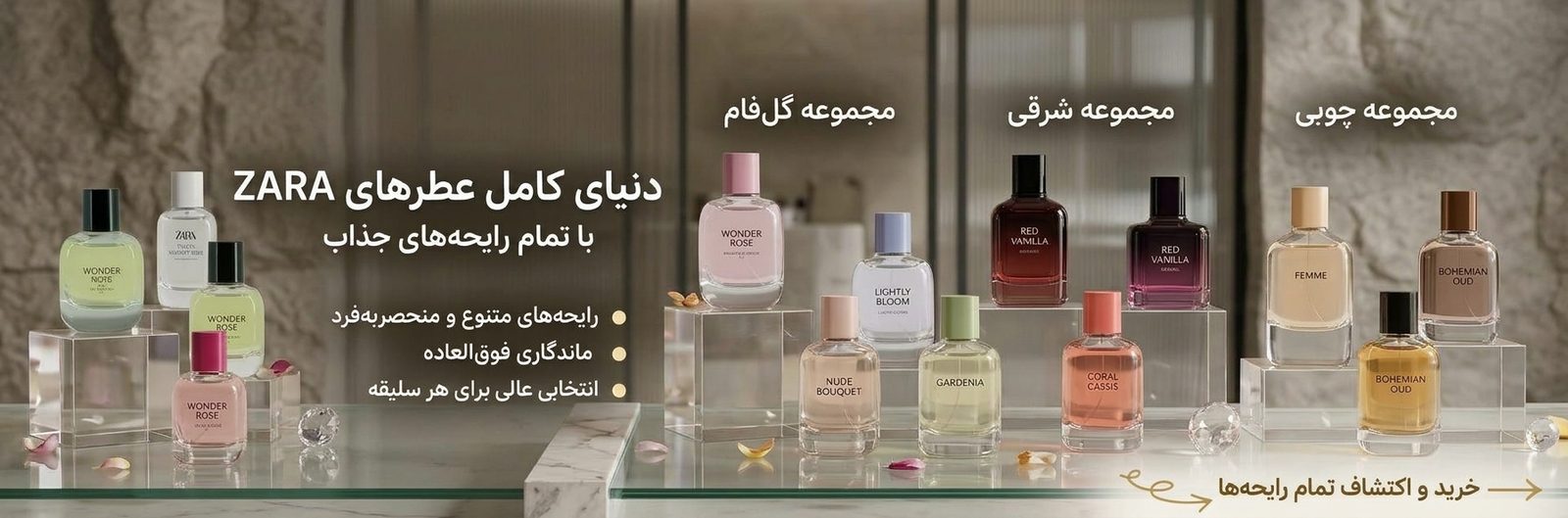 دنیای کامل عطرهای ZARA با تمام رایحه‌های جناب